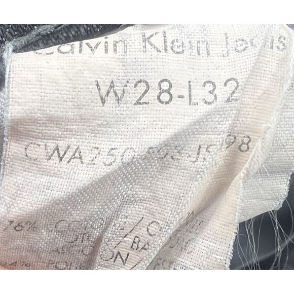 Calvin Klein Womens Jeans Size 28/32 Black Denim BootCut Button - Picture 11 of 16